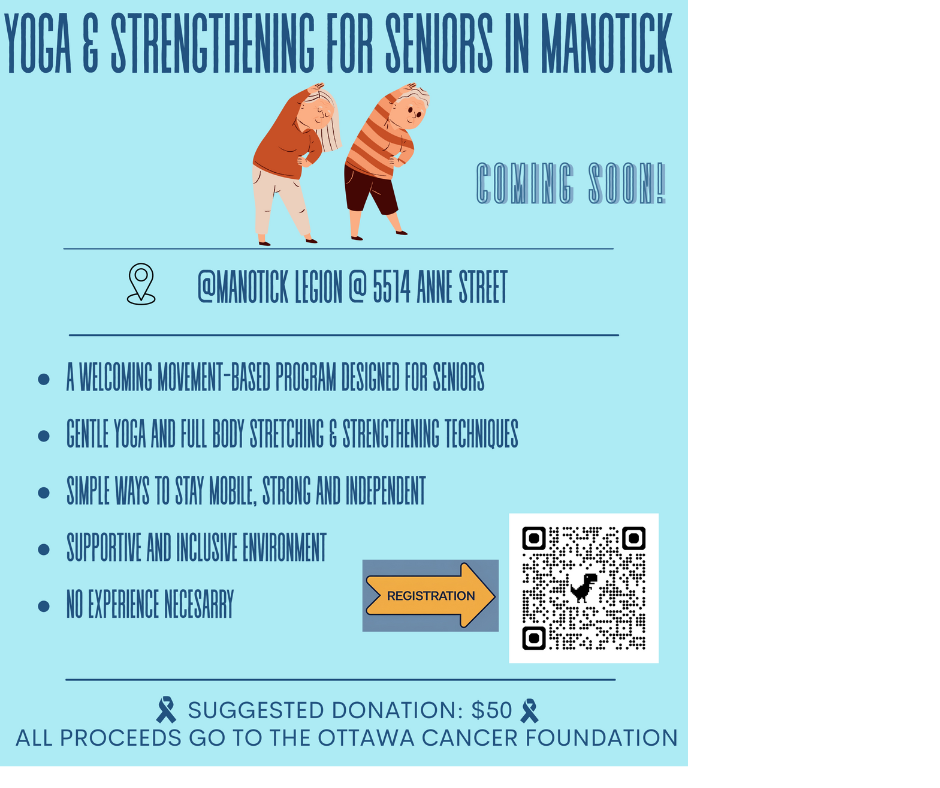 Yoga & Strengthening for Seniors in Manotick