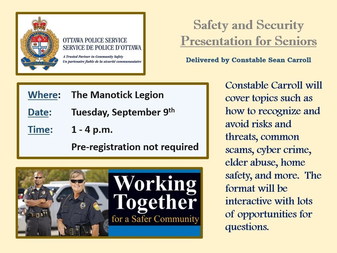 Safety and Security Presentation for Seniors