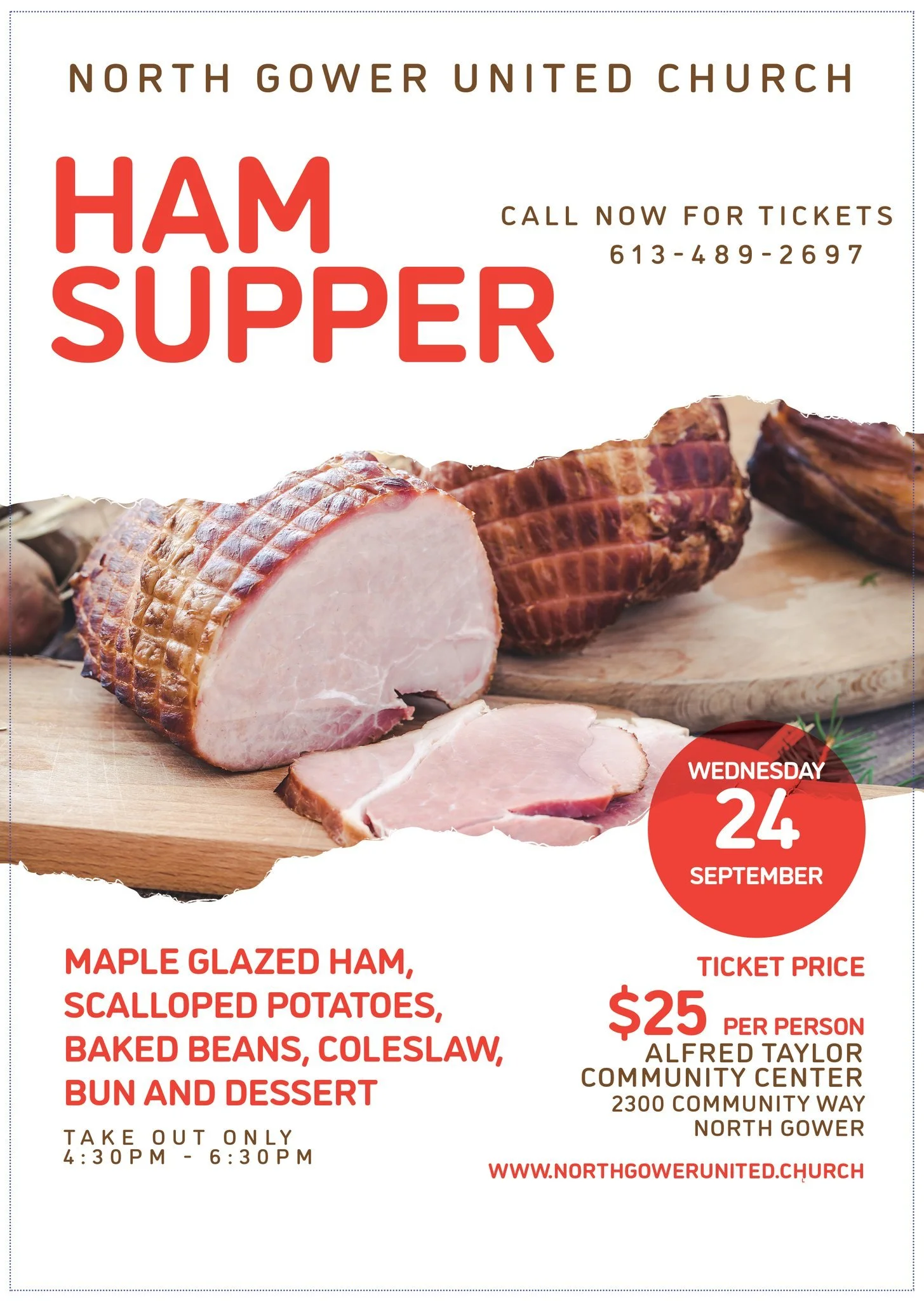 Take home Ham Supper