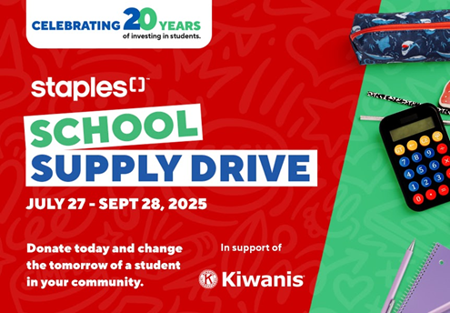 Kiwanis School Supply Drive