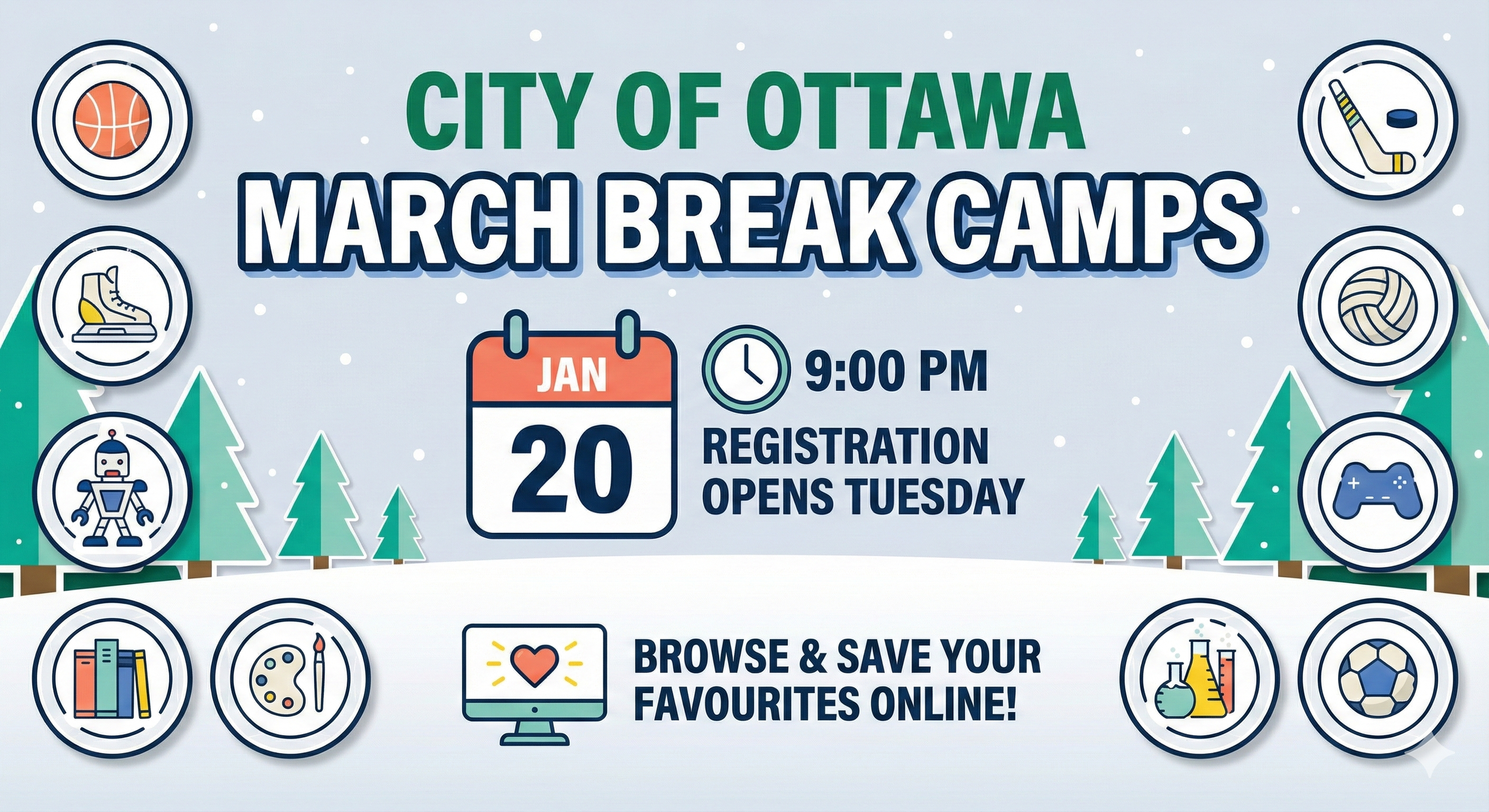 Registration opens for City of Ottawa March Break Camps