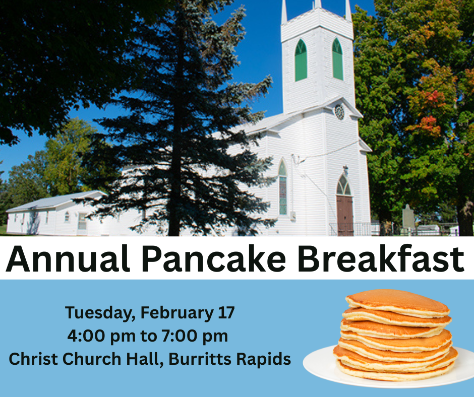 Annual Pancake Supper at Christ Church Hall