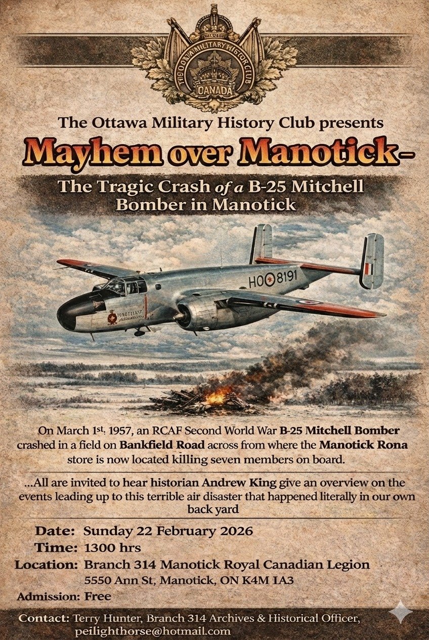 Meyhem over Manotick presented by The Ottawa Military History Club 