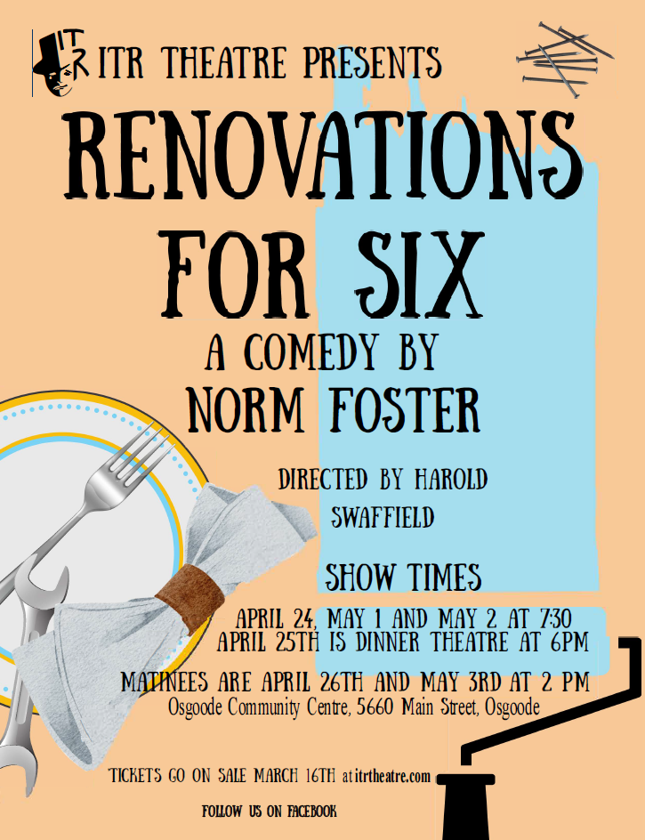 ITR Theatre presents Renovations for Six