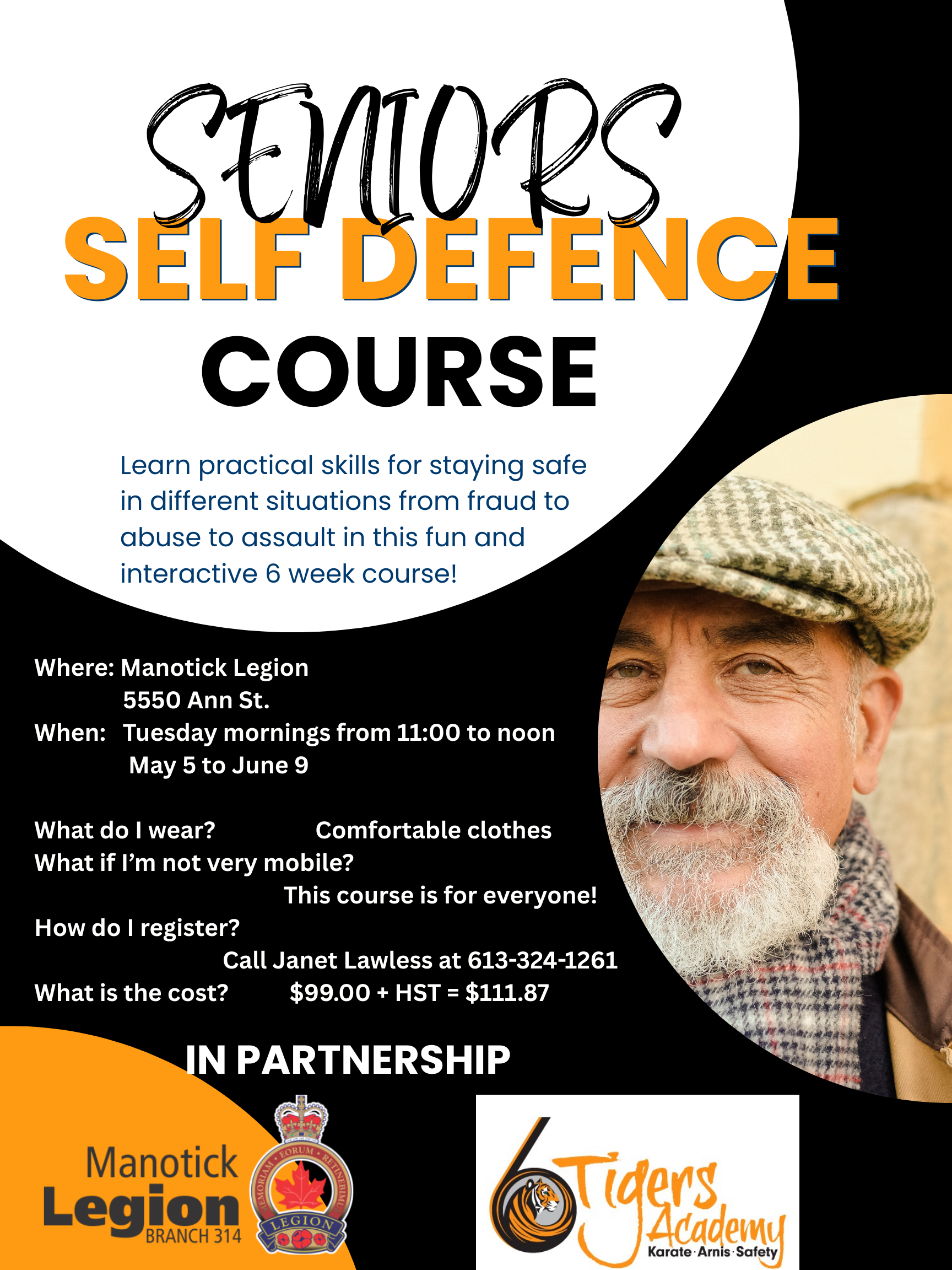 Seniors Self-Defense Course at Manotick Legion