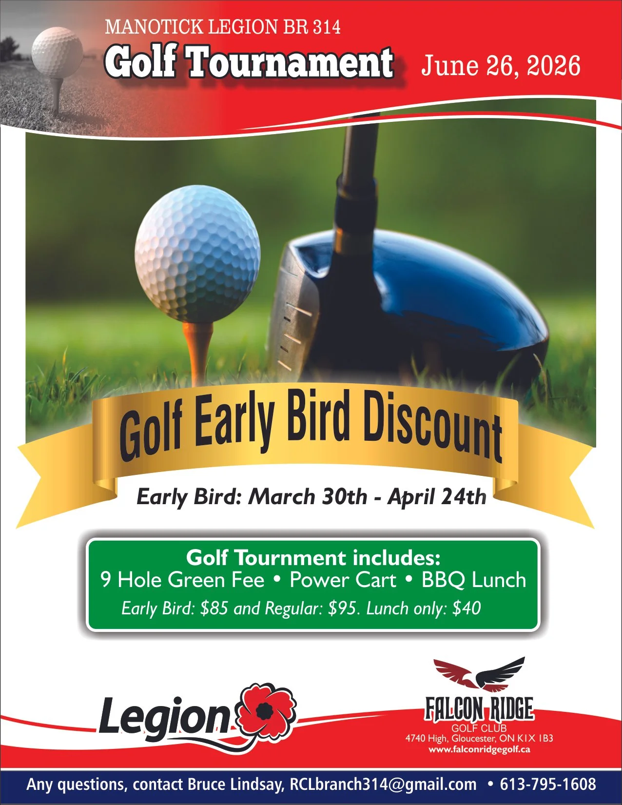 Manotick Legion Golf Tournament 