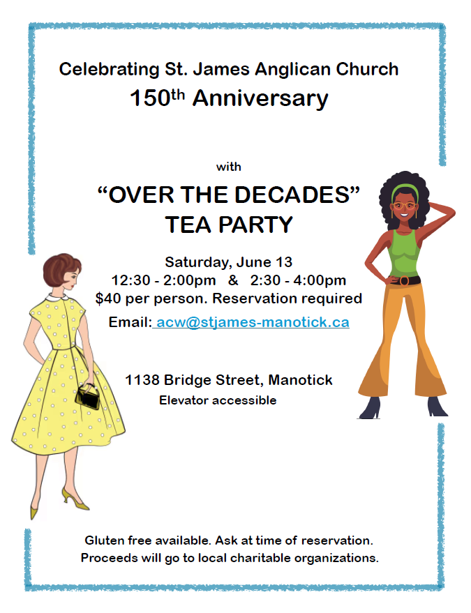 St. James Anglican Church’s Over the Decades Tea Party