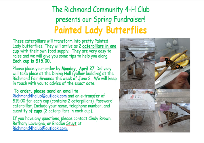 The Richmond Community 4-H Club Spring Fundraiser 