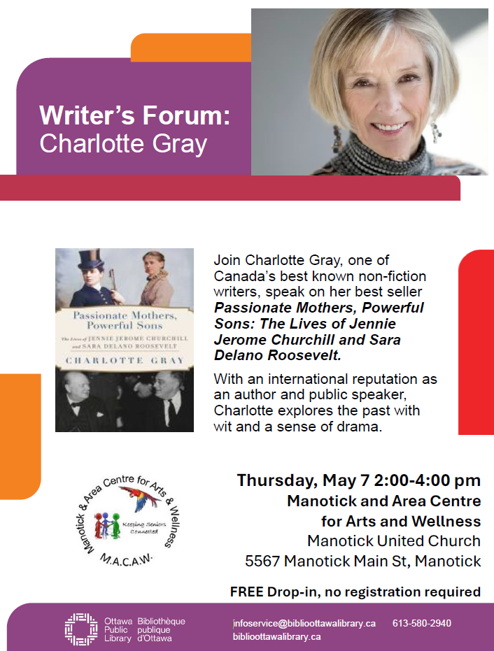 Writer’s Forum: Charlotte Gray