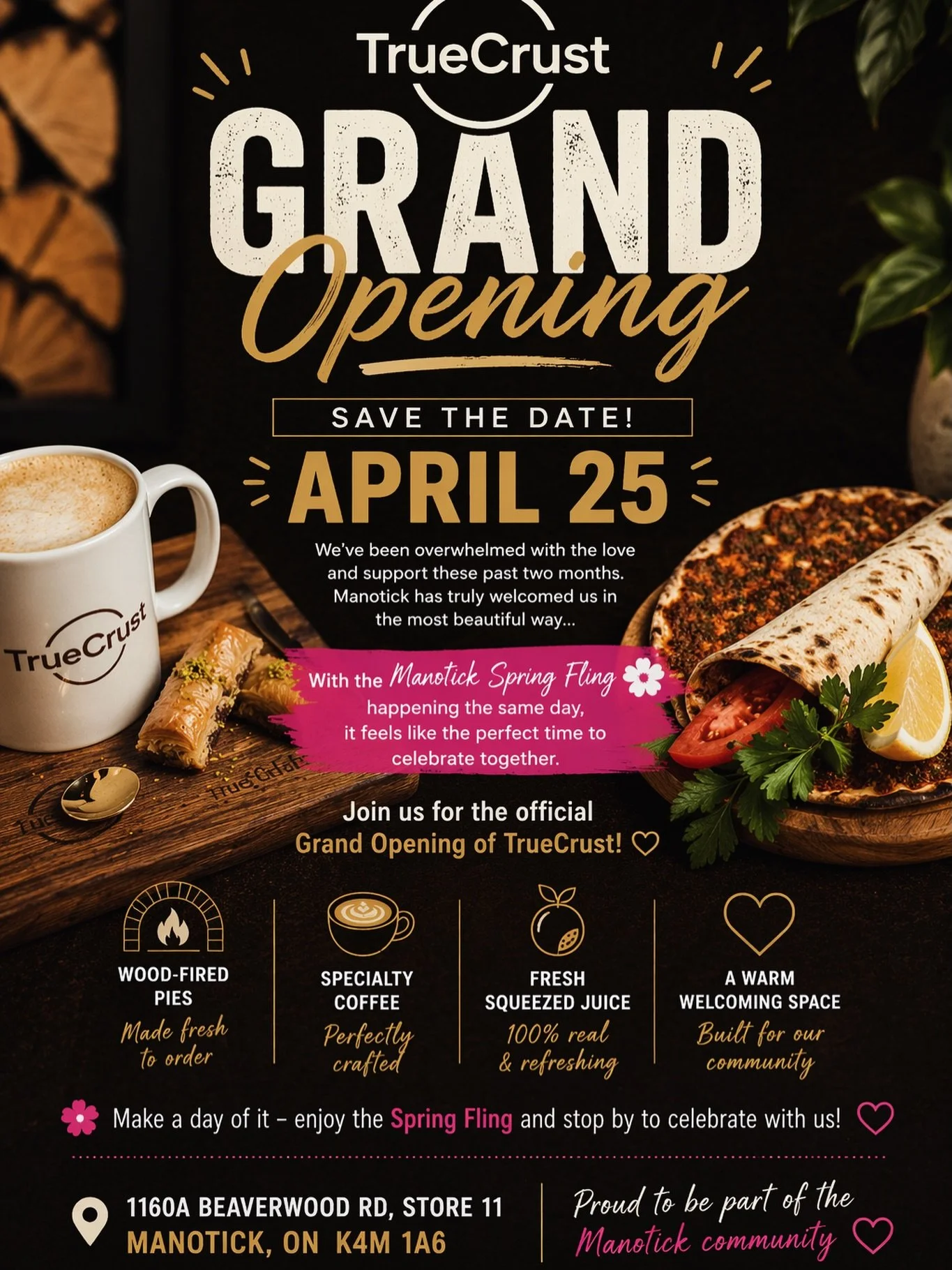 TrueCrust Grand Opening in Manotick