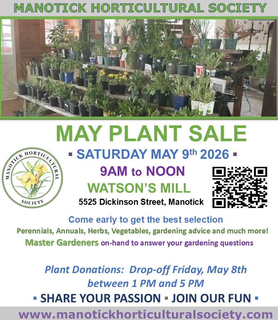 The Manotick Horticultural Society's Spring Plant Sale 