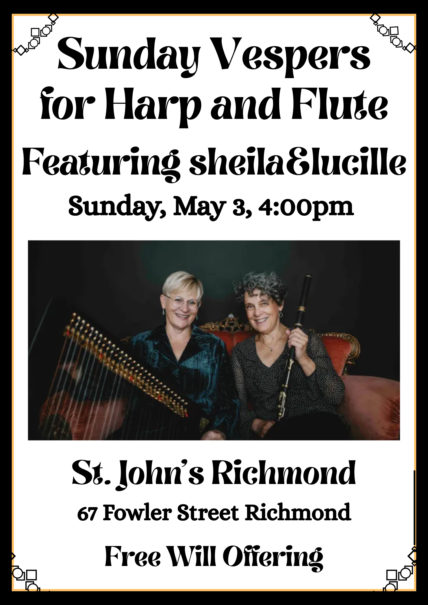 Sunday Vespers for Harp & Flute 