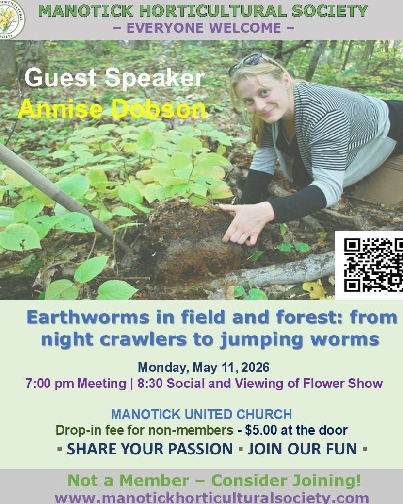 Manotick Horticultural Society's May Guest Speaker 