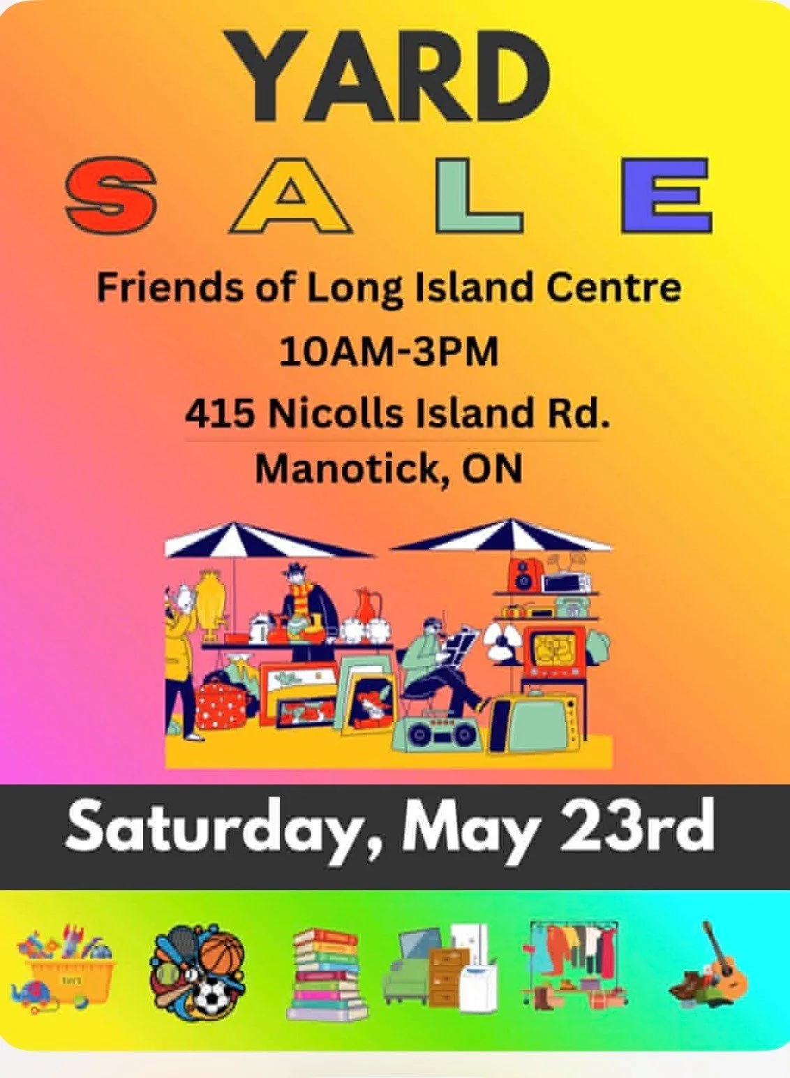 Community Yard Sale for Long Island Centre