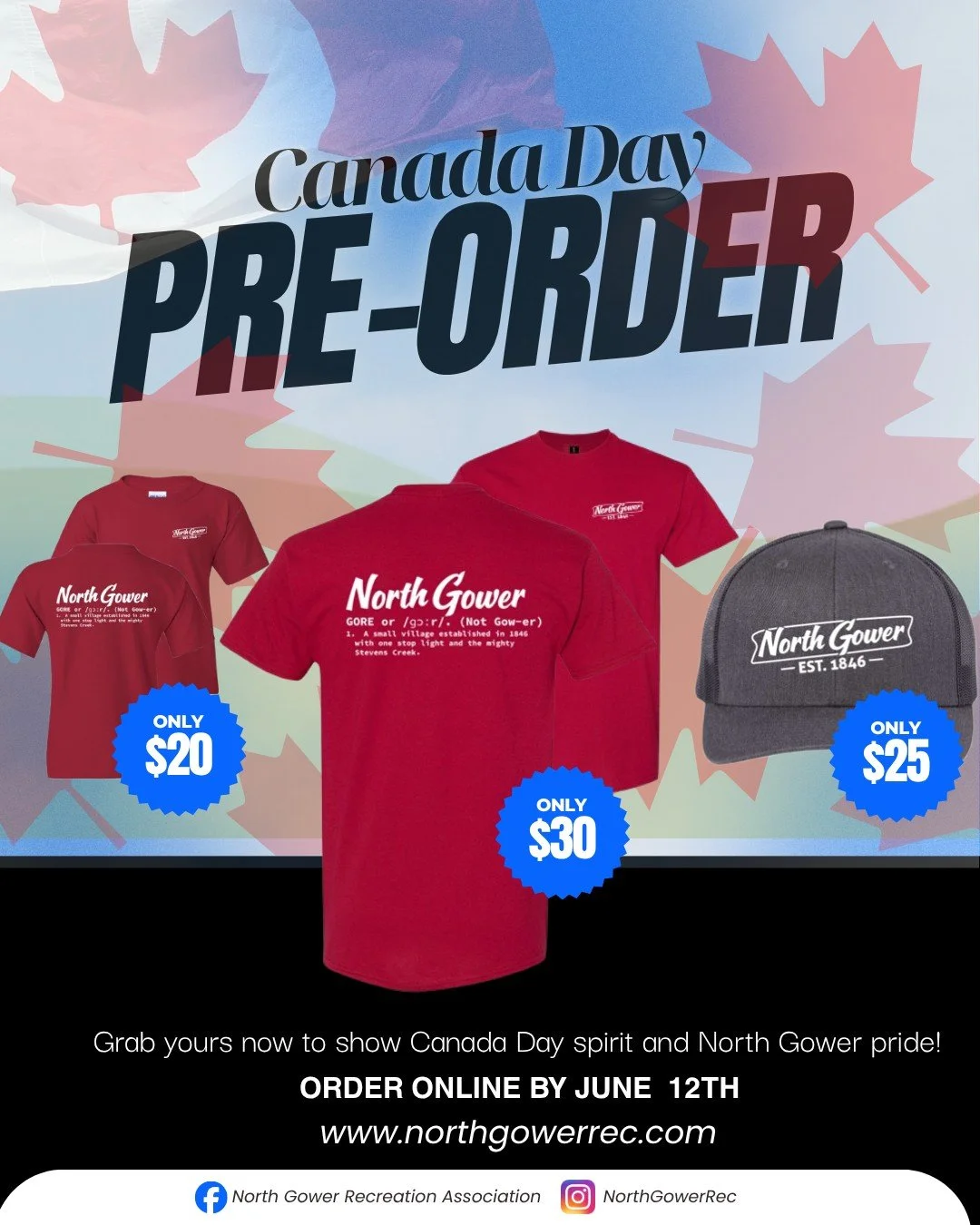 North Gower Canada Day gear 