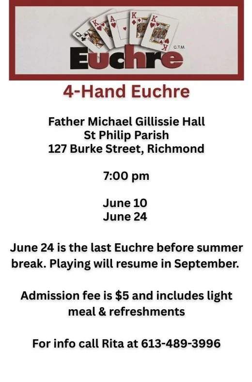4 Hand Euchre at St Philip Parish