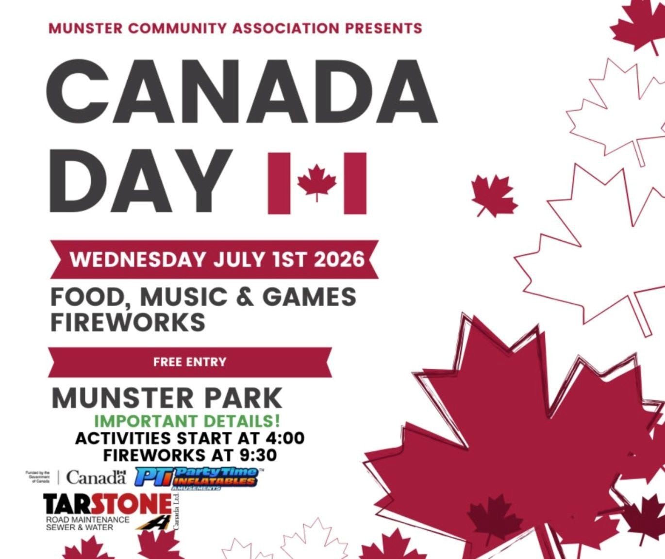 Munster Canada Day Celebration