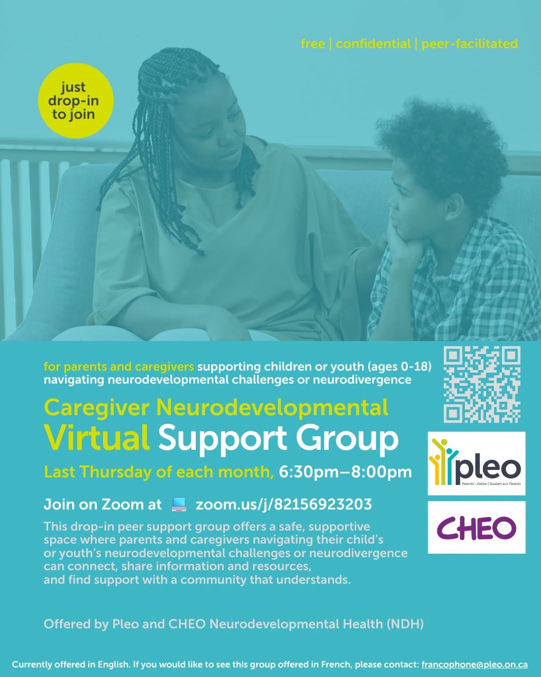Caregiver Neurodevelopment Virtual Support Group 