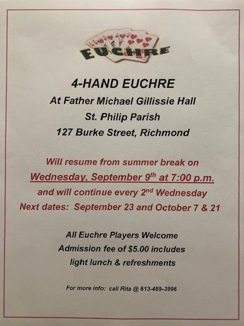 4-hand Euchre at St. Philip Parish