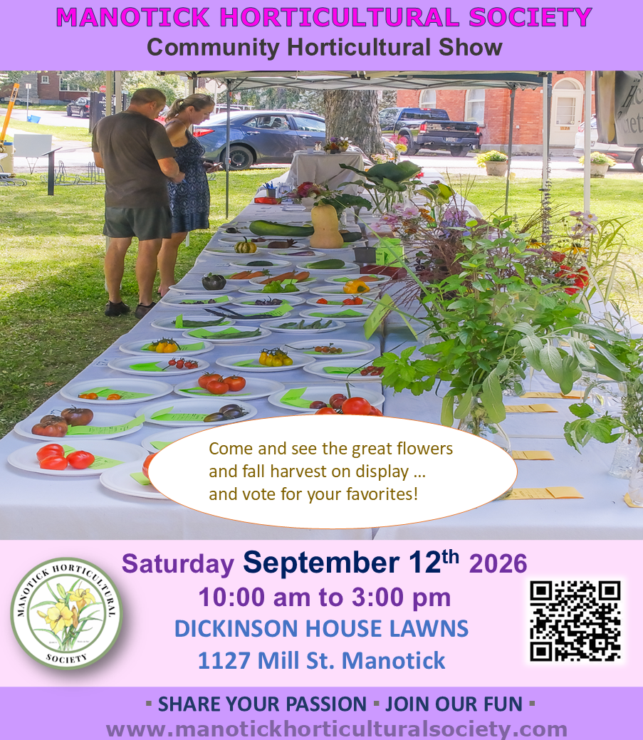 Manotick Horticulture Society Community Horticulture Show 