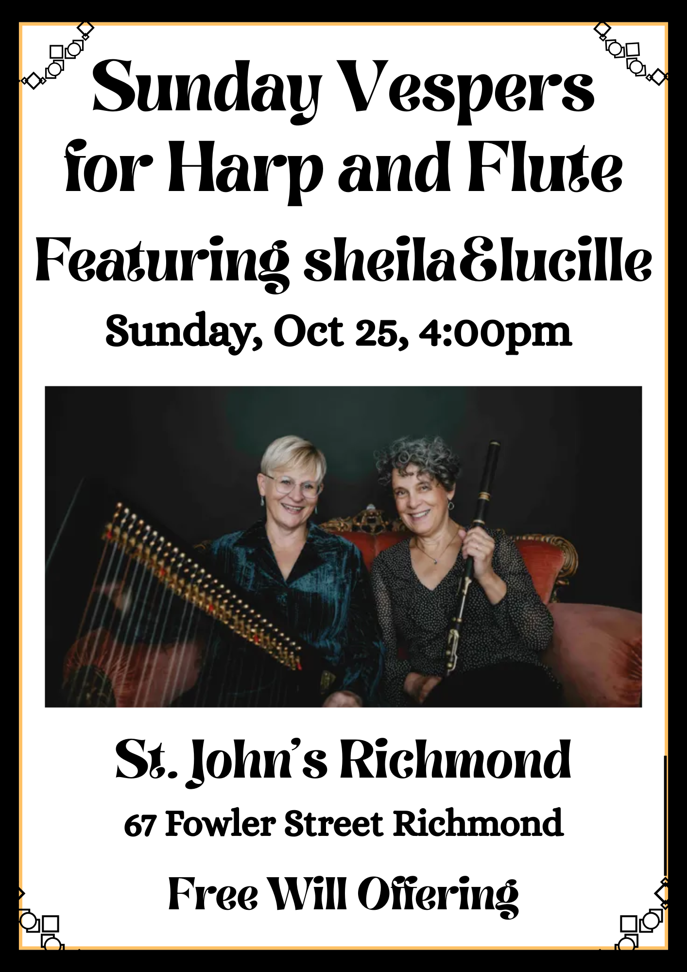 Sunday Vespers for Harp &amp; Flute 