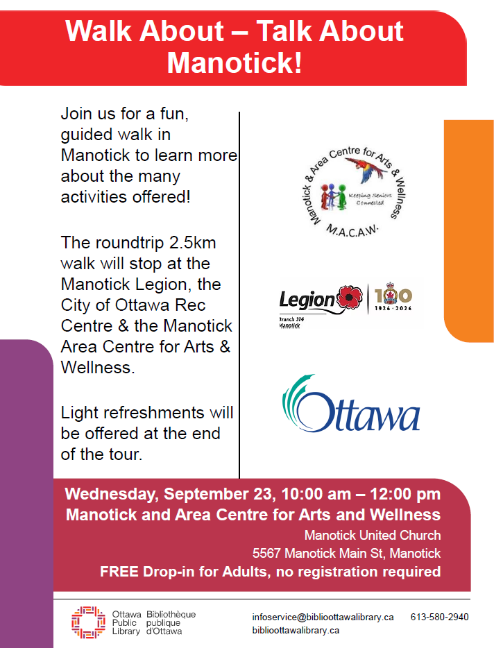 Walk About - Talk About Manotick 