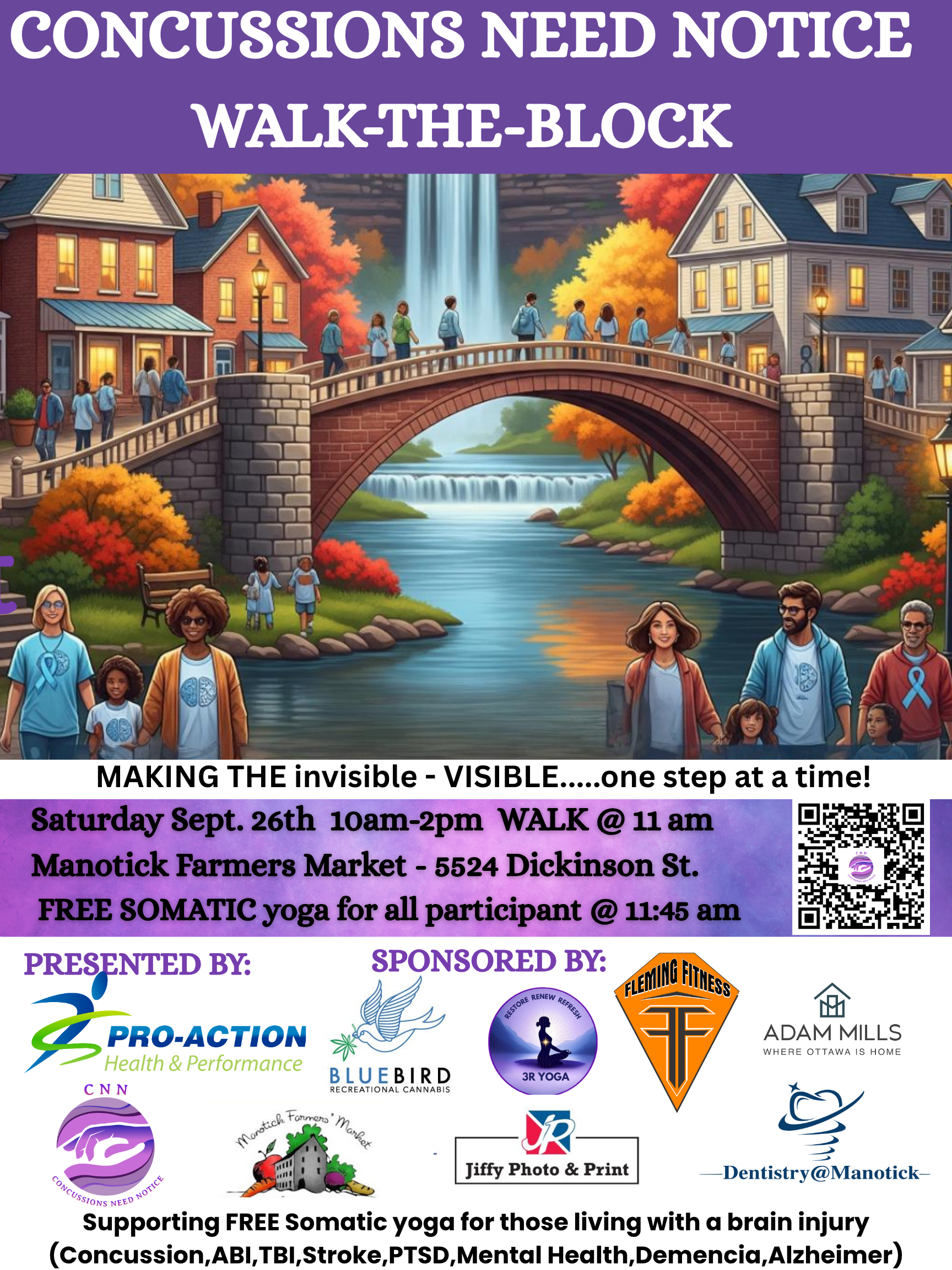 Concussions Need Notice Walk-the-Block