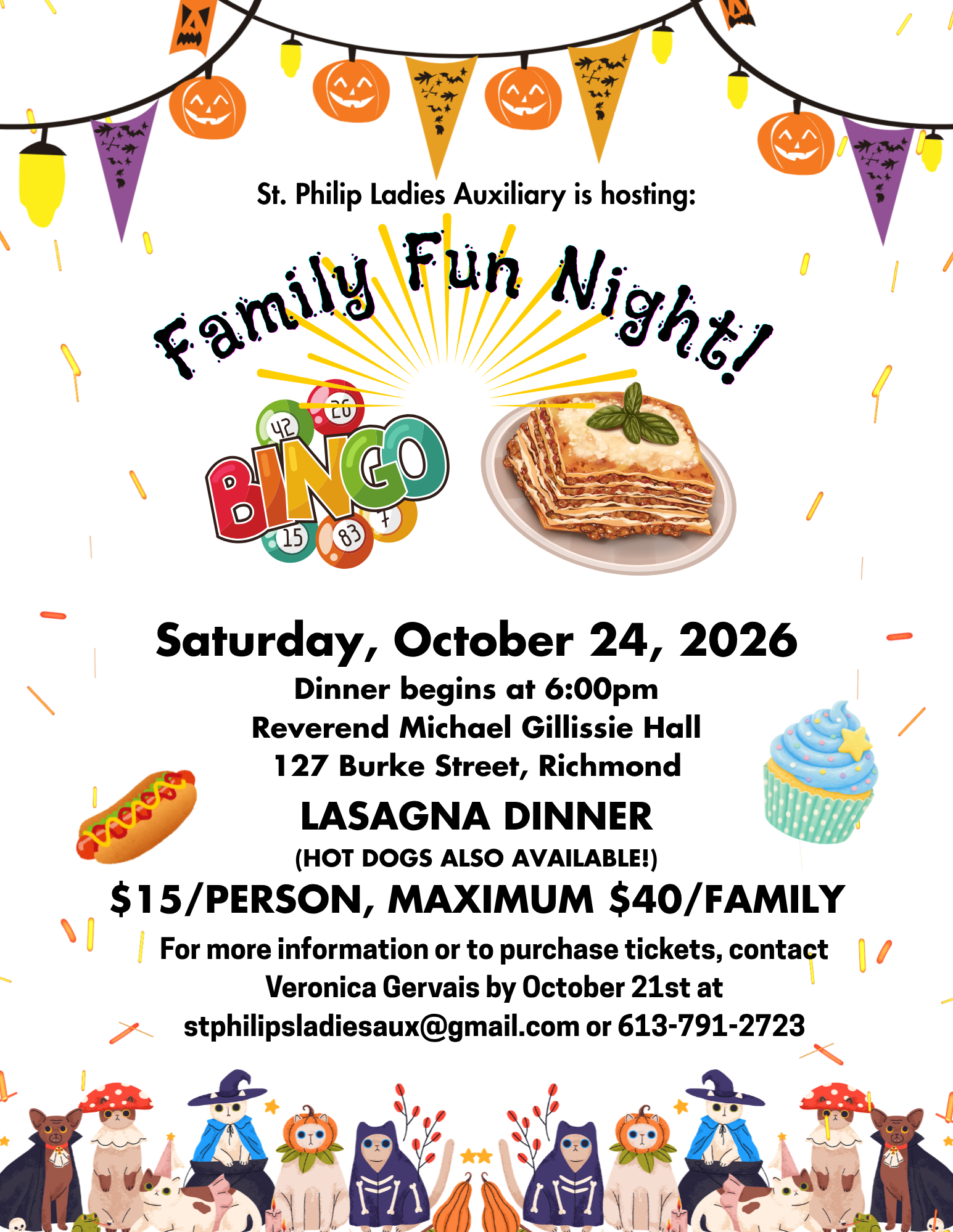 St. Philip Ladies Auxiliary’s Family Fun Night