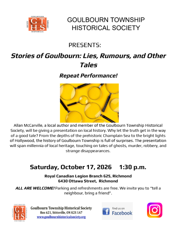 Stories of Goulbourn: Lies, Rumours, and Other Tales