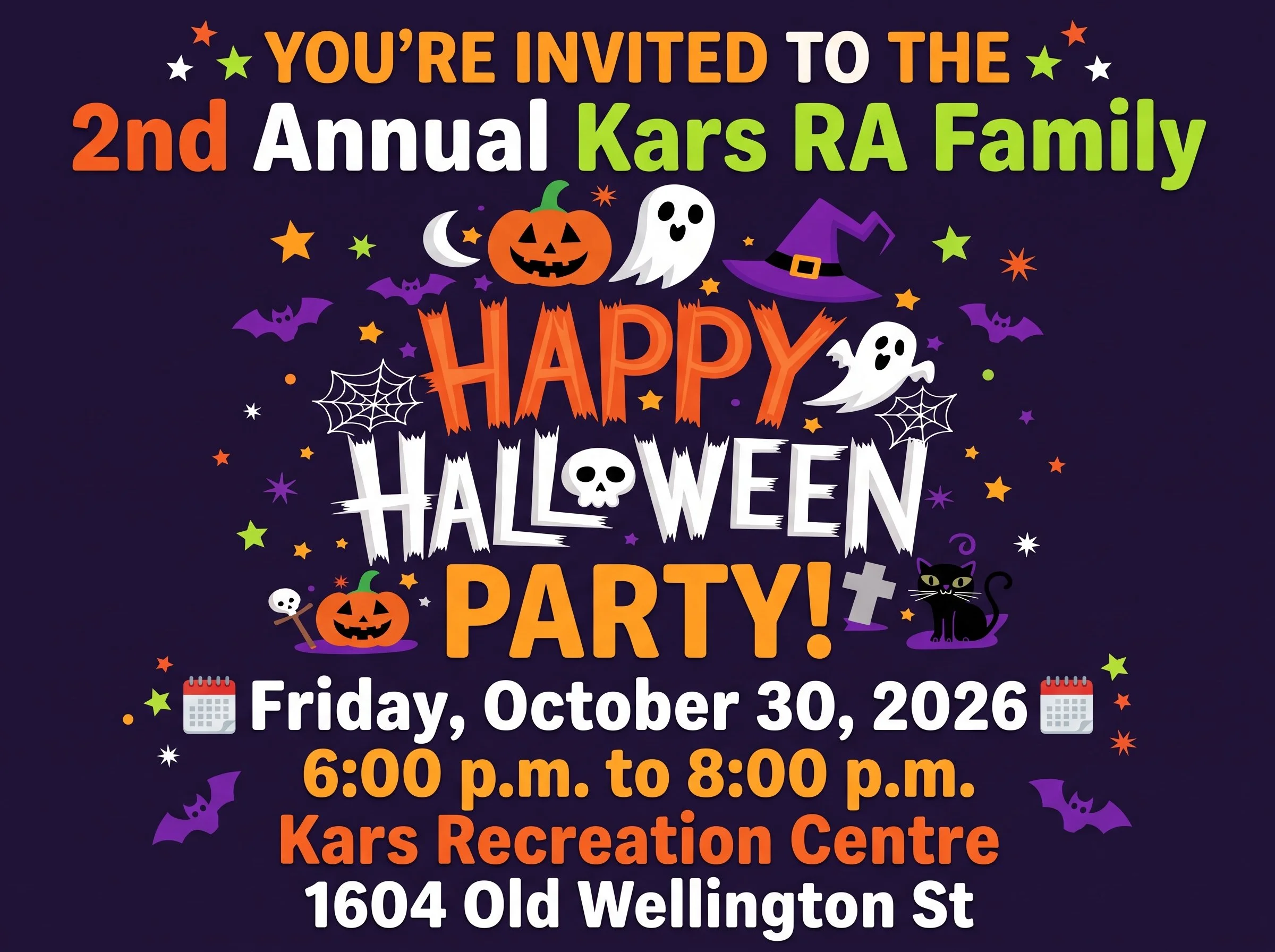  2nd annual Kars RA family Halloween party