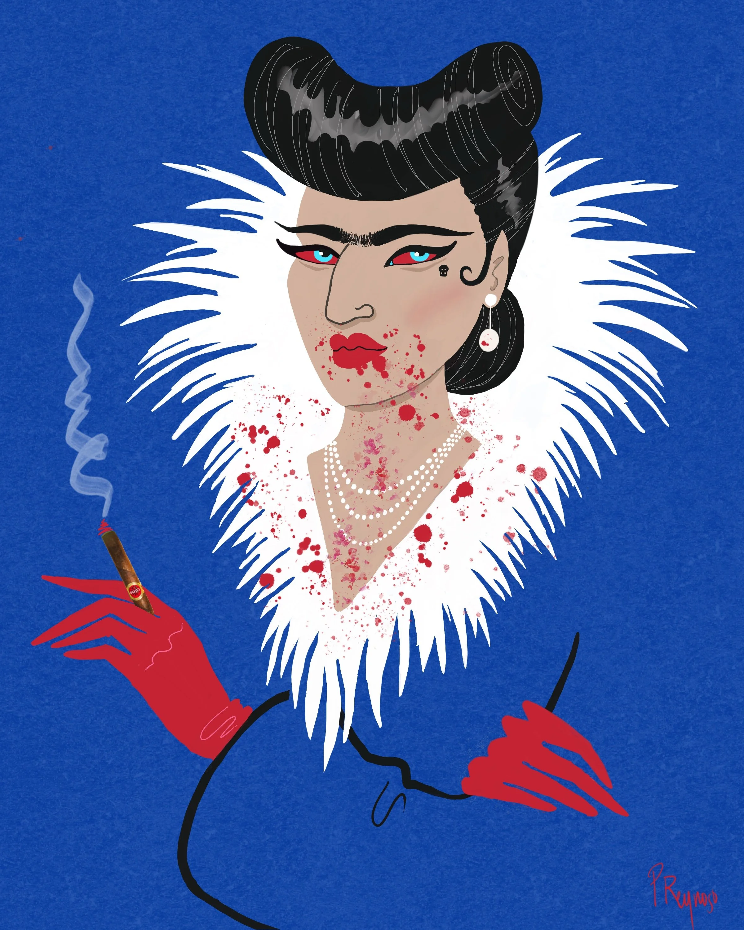 PatriciaReynoso.Magda+Enjoys+An+After-Dinner+Cigar.2026.+Digital+Illustration.+$300.jpg