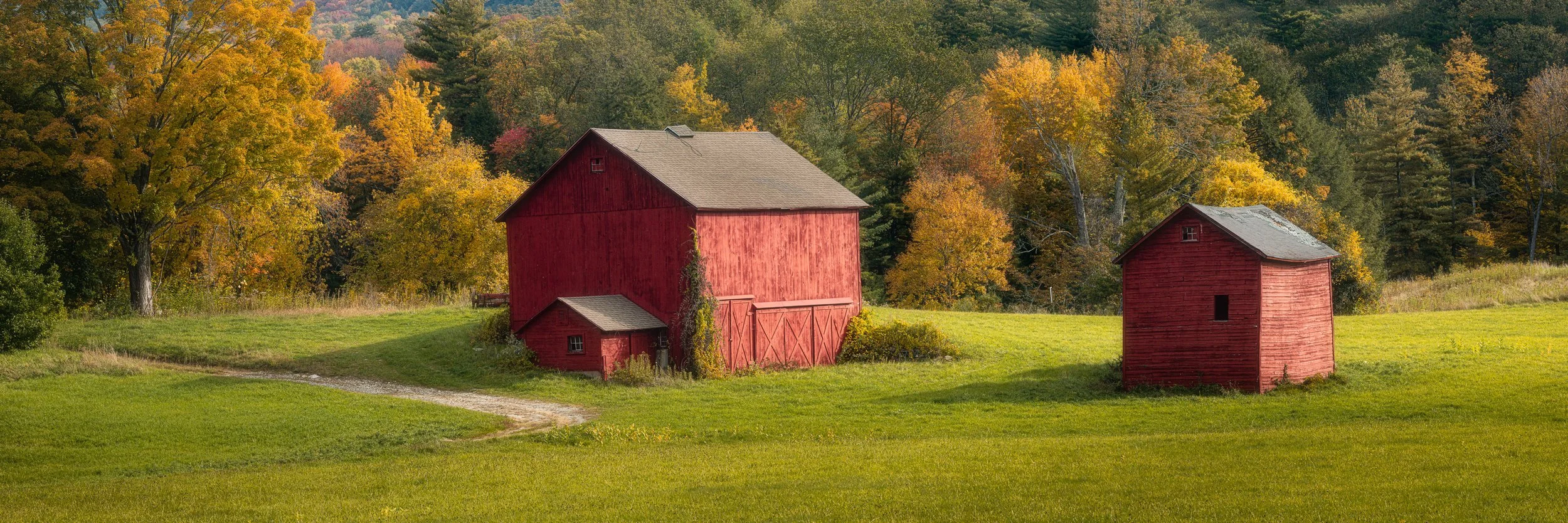 Morning in the Berkshires Pano
