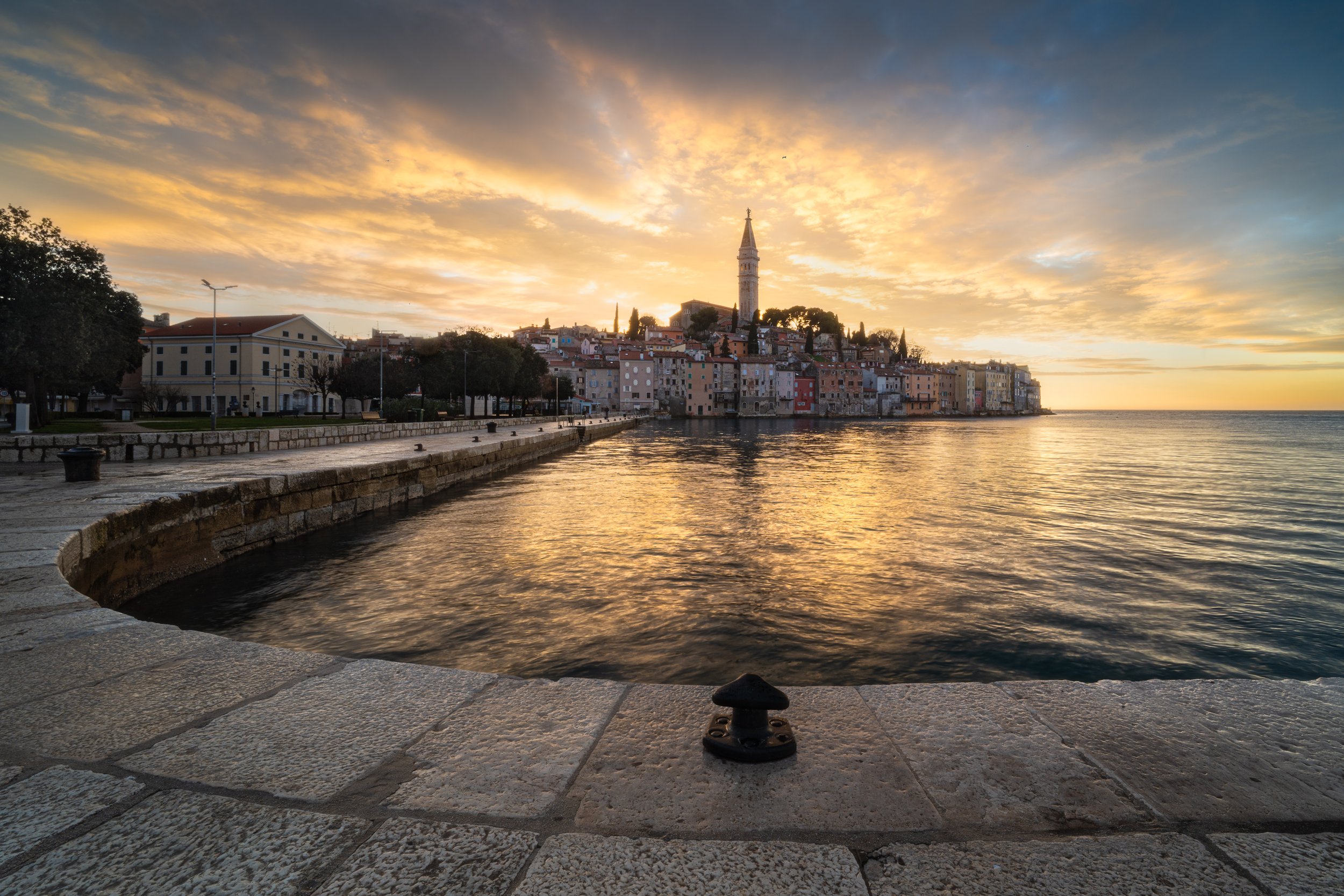 Fiery Sunset in Rovinj