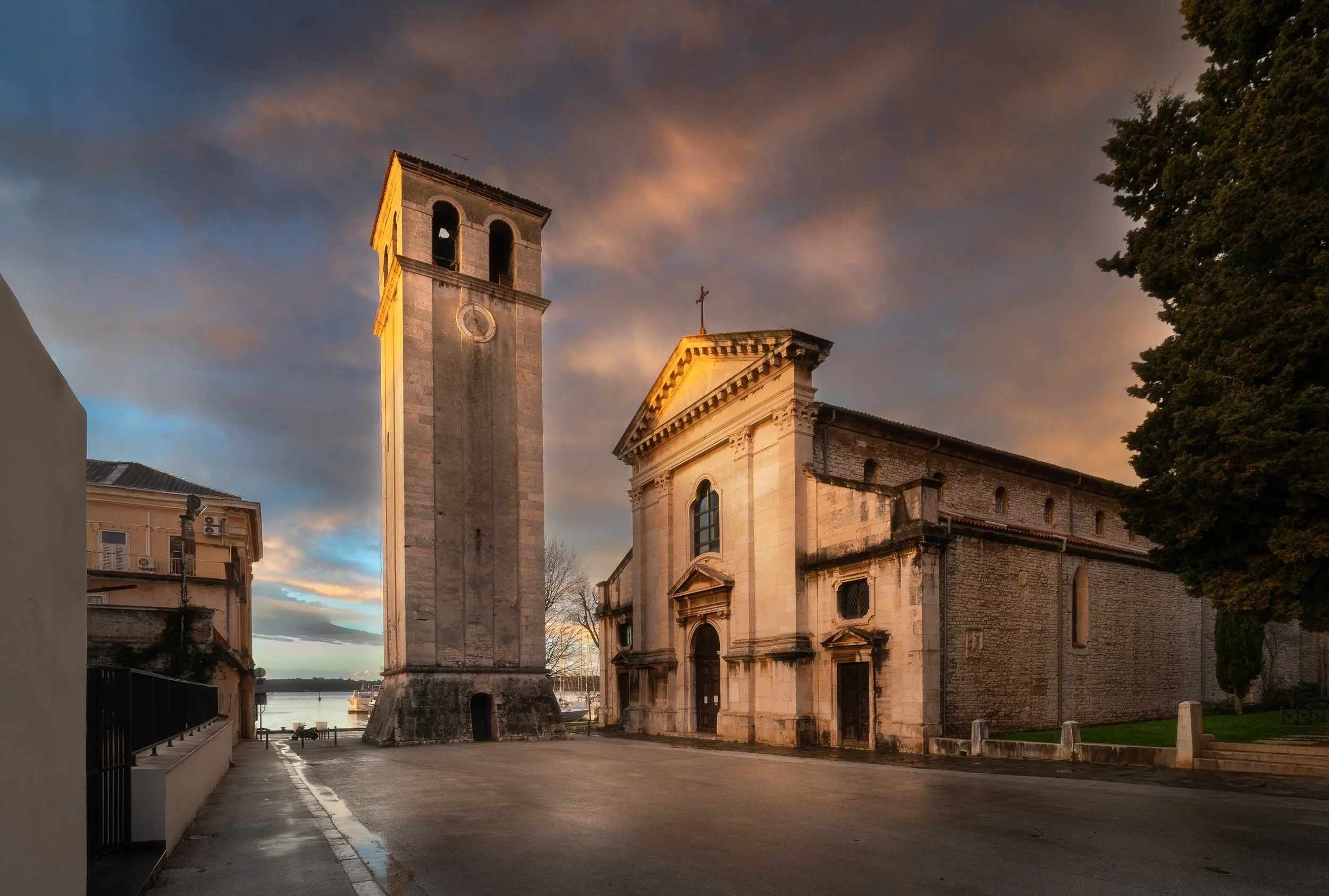 Last Light on an Istrian Church
