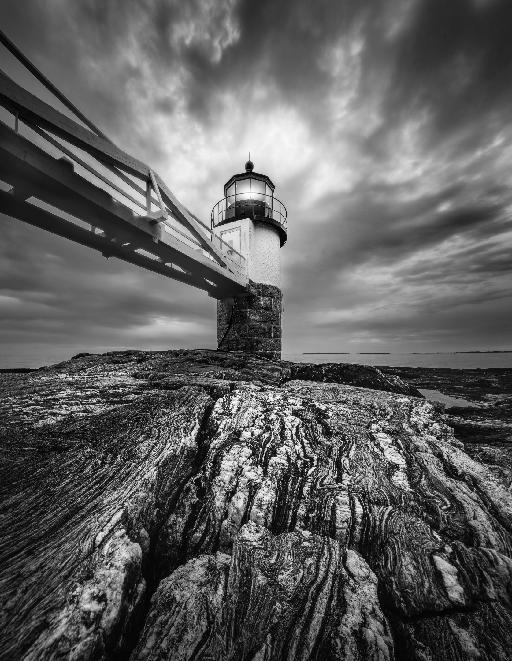 Under Gathering Skies in Black and White