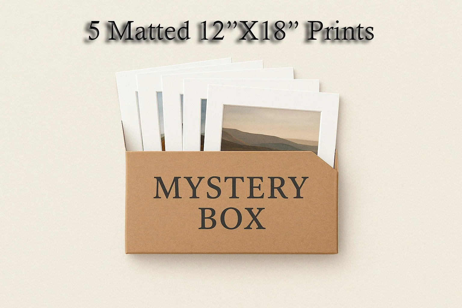 Mystery Box (5 matted 12"X18" Prints)