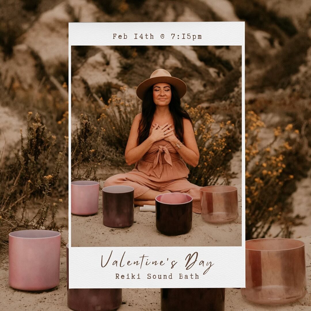 Join me on Valentine&rsquo;s Day evening for a very special heart-opening Reiki and alchemy sound bath experience &mdash; tuned to the frequency of LOVE 🤍

As we cultivate self-love, we attract more love in all areas of our life. As we raise our vib