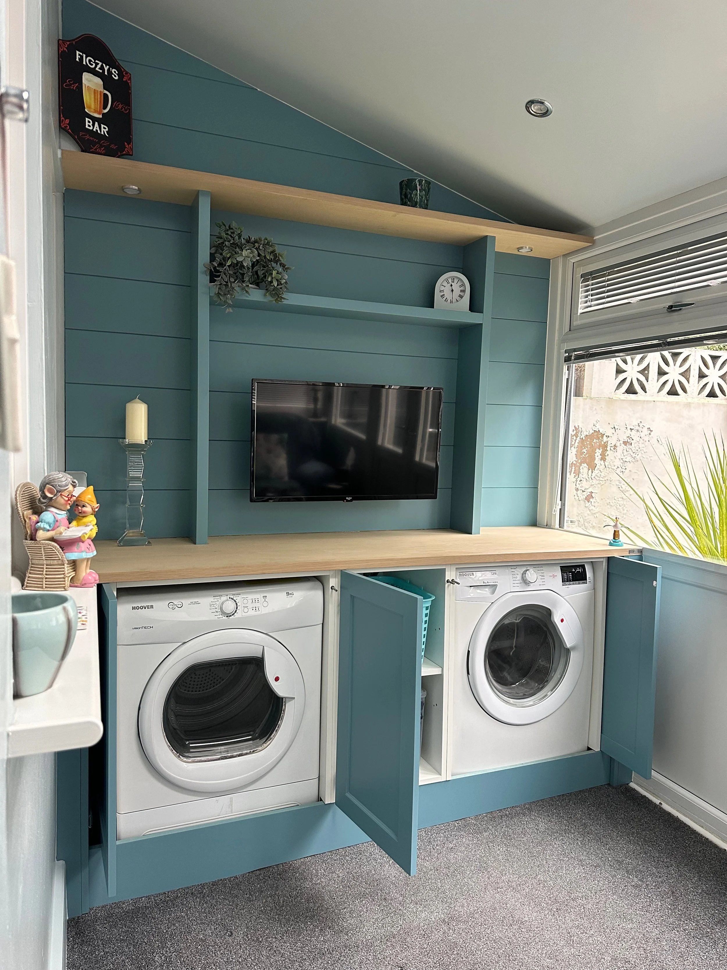 This clever design for Gill combines everyday practicality with timeless style, proving that even a laundry space can be a joy to look at.