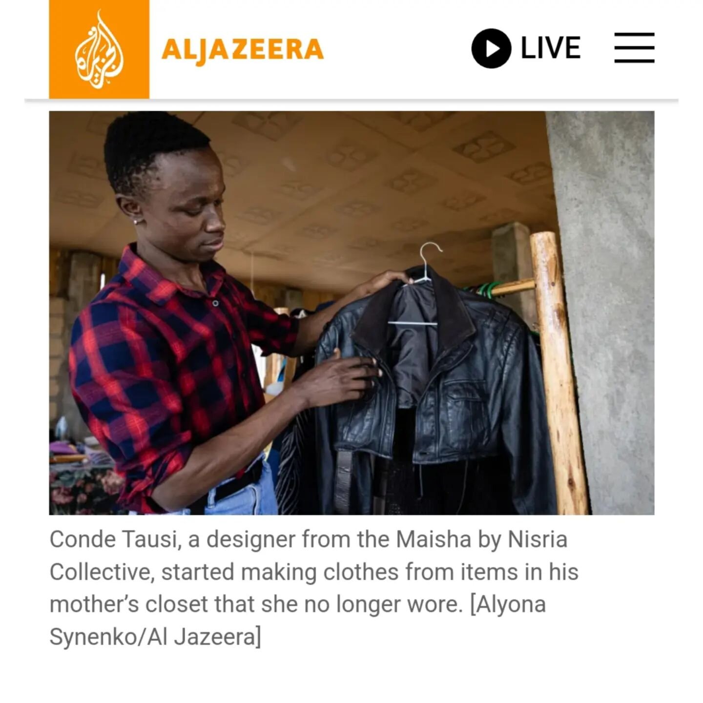 Exciting news!🥳😍

Our sustainable fashion studio just got featured on @aljazeeraenglish🌟 

Grateful to @alyonasynenko , @nairobi.fashion.week and @amra for this amazing opportunity to amplify our voices 🙏🏽🌍

Check out the article in our highlig