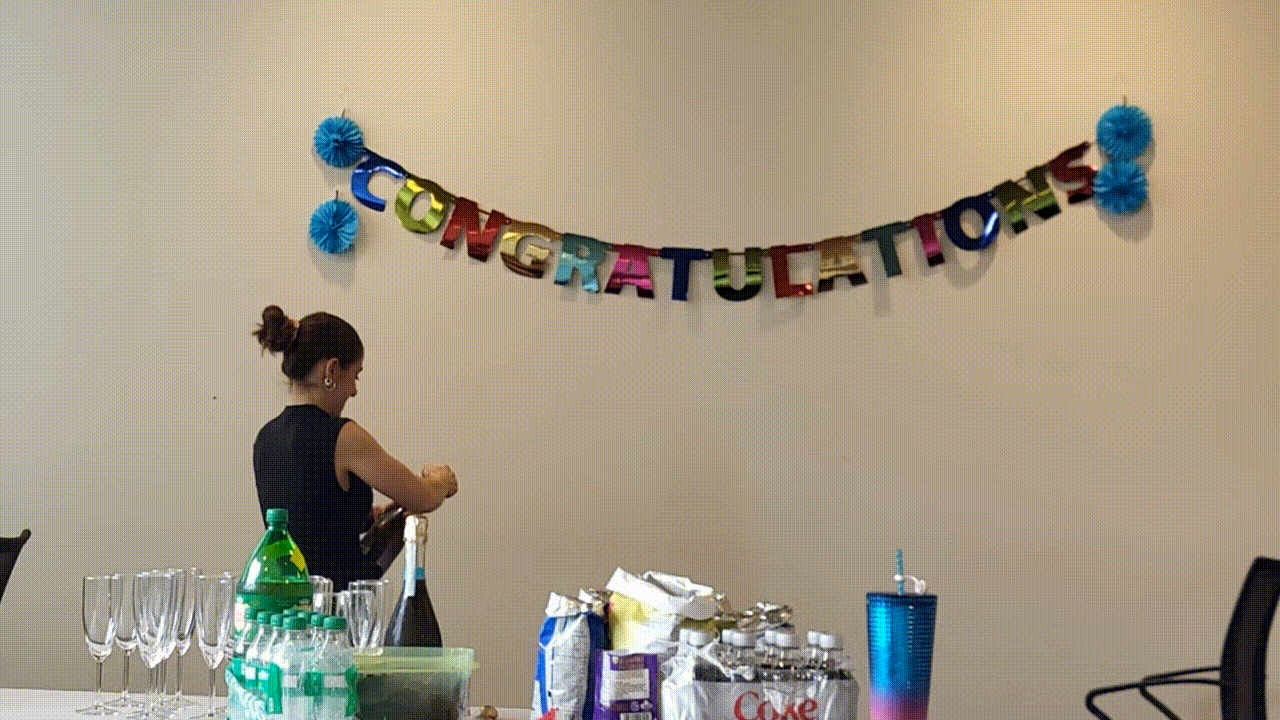 Alyssa also passed the transition exam, Congratulations!