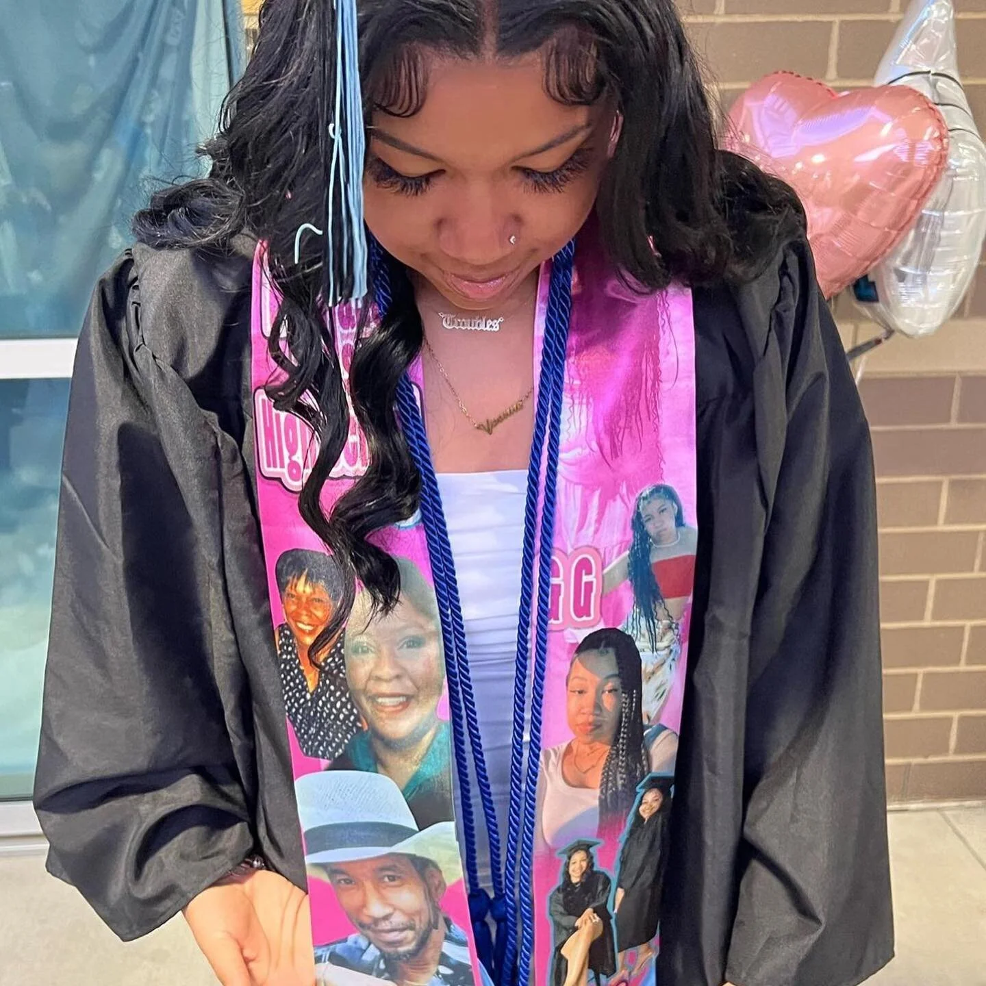 This one!! This one right here!!!! I promise she one of my favorite headaches!! She&rsquo;s the full embodiment of baby sister but when you graduate with a 4.0 who can check her?!? Me!! And all her other sisters and brothers but she takes it with gra