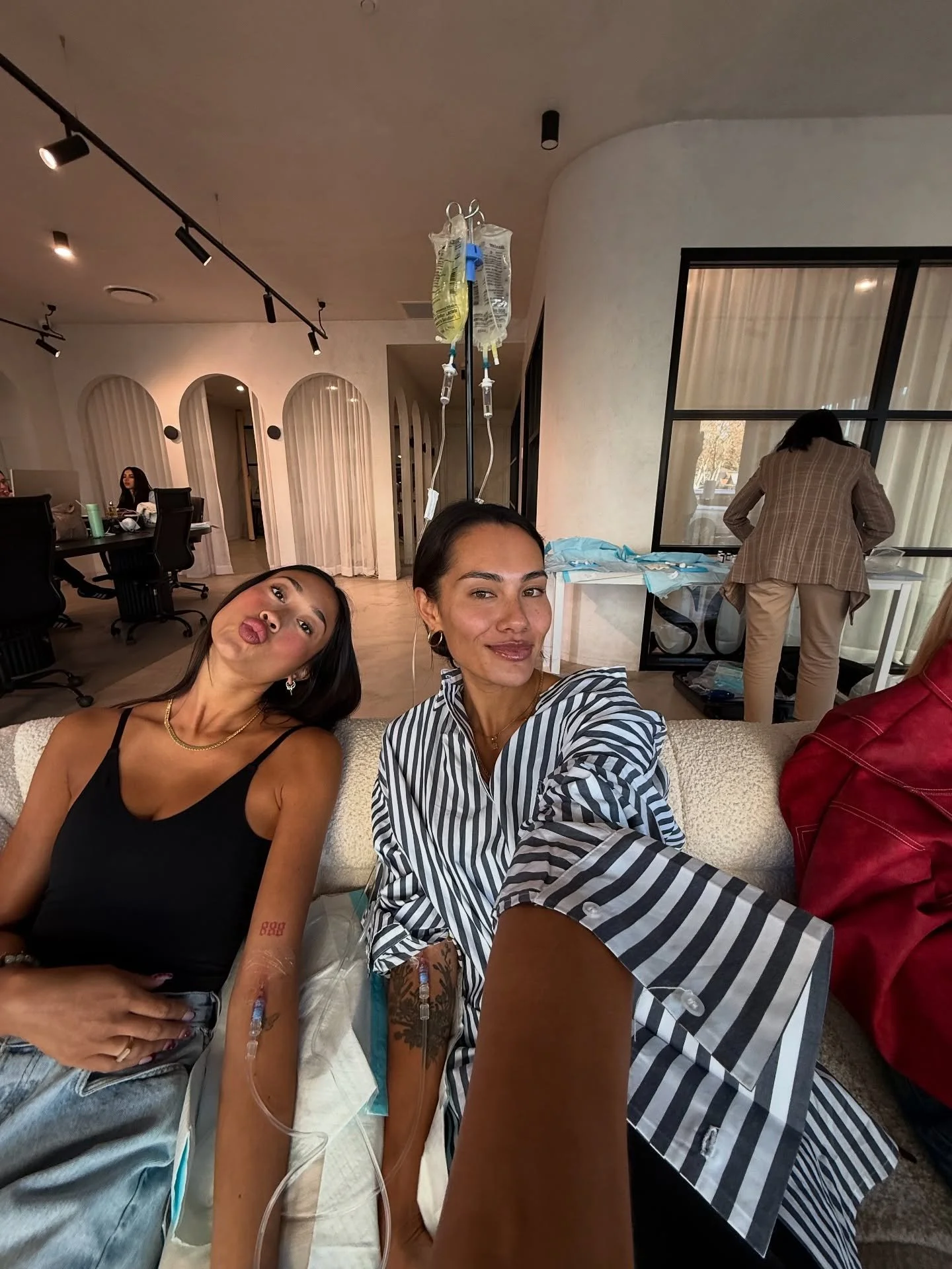 IV Drip with the team at @so_social. 

Disclaimer: Any surgical or invasive procedure Carries risks. Before proceeding you are urged to seek a second opinion from a qualified health practitioner. All results vary for each individual patient this incl