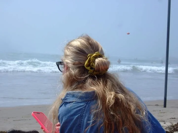 andie at the beach