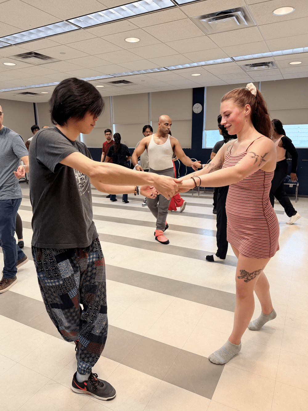 learning brazilian zouk at the retreat