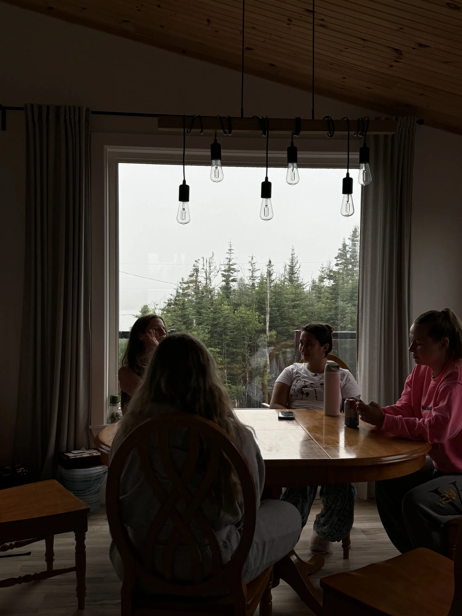 people gathered at the table at the headquarters