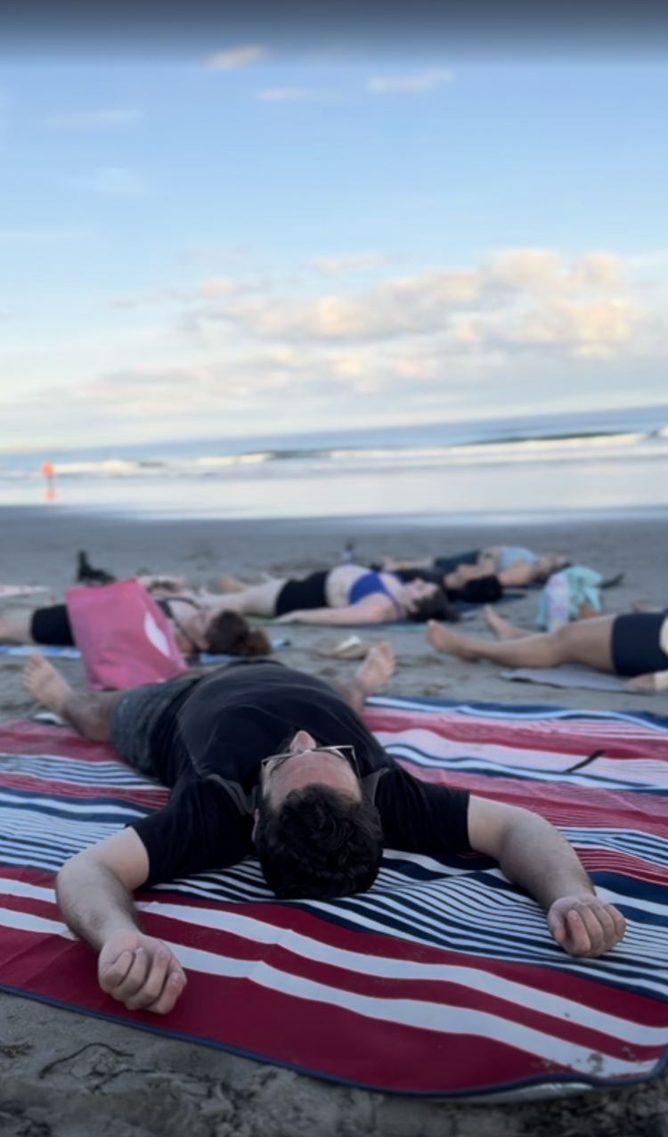 yoga on the beach