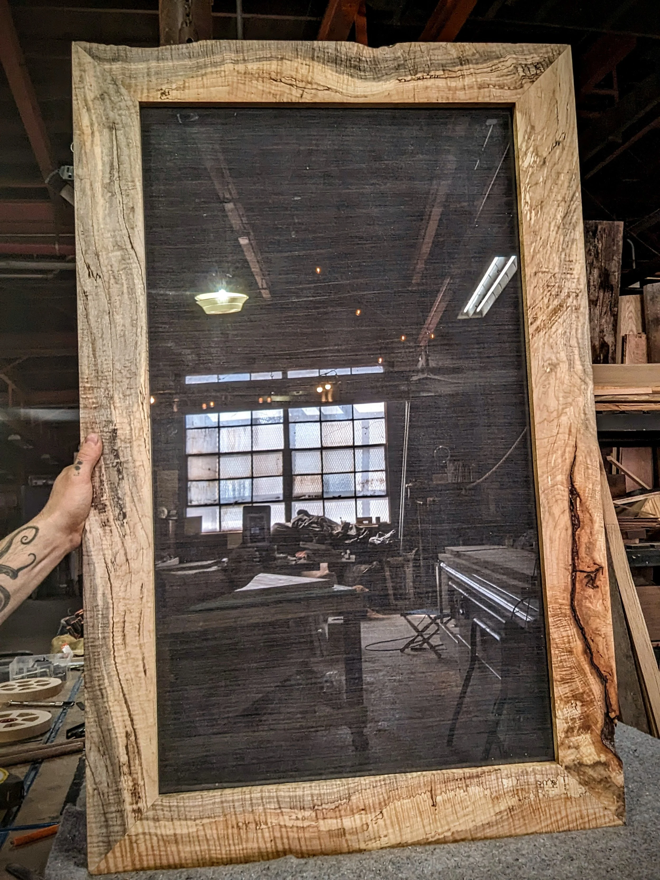 Spalted maple frame