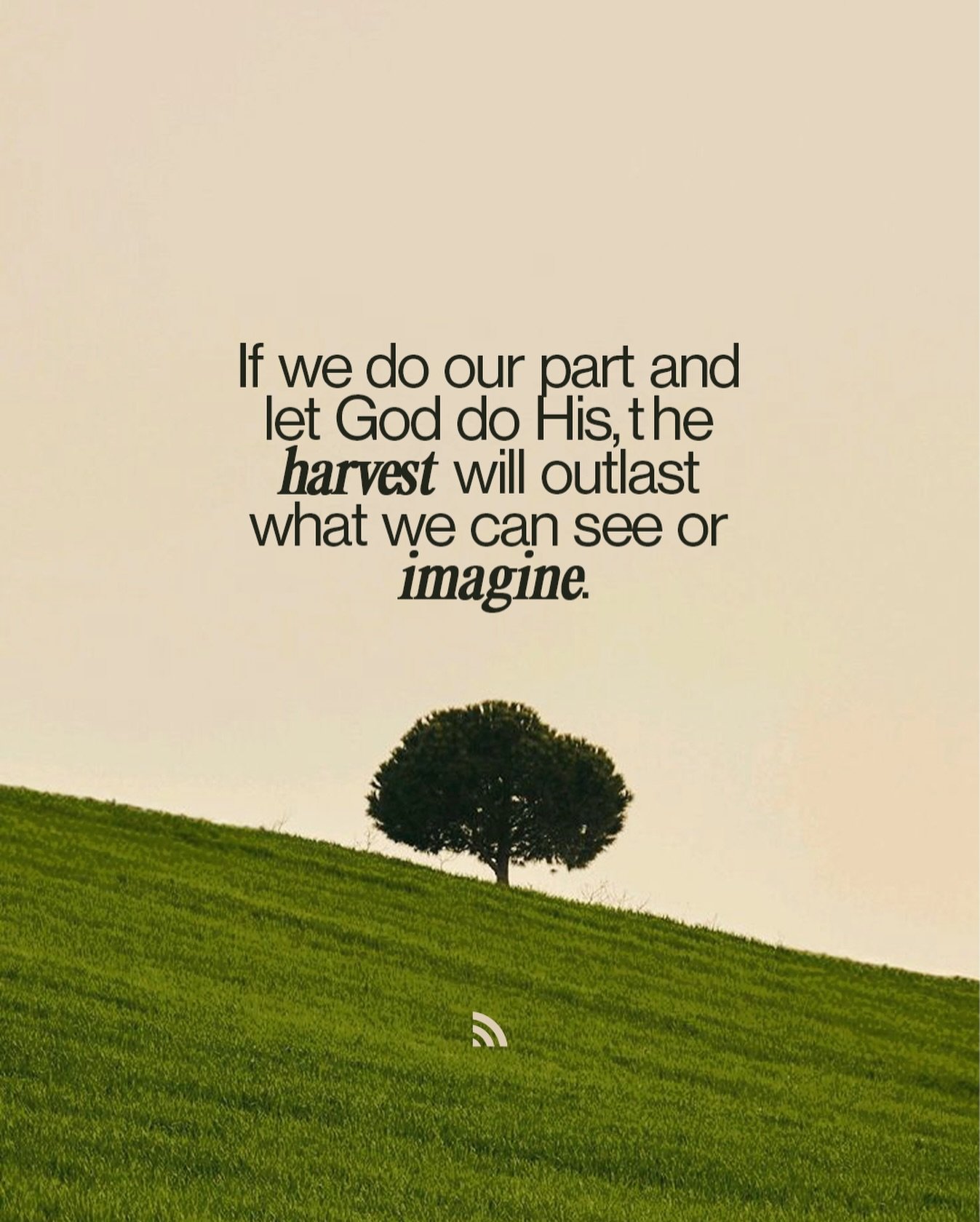 Growth doesn&rsquo;t always look loud.
Sometimes it&rsquo;s slow, unseen, and happening while you&rsquo;re asleep.

Our role isn&rsquo;t to force change &mdash; it&rsquo;s to be faithful with the work in front of us.
God handles the growth.

If we do