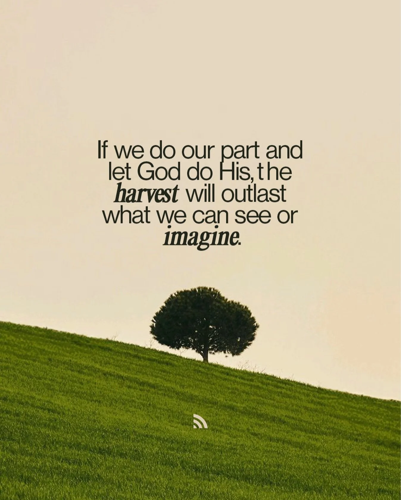 Growth doesn&rsquo;t always look loud.
Sometimes it&rsquo;s slow, unseen, and happening while you&rsquo;re asleep.

Our role isn&rsquo;t to force change &mdash; it&rsquo;s to be faithful with the work in front of us.
God handles the growth.

If we do