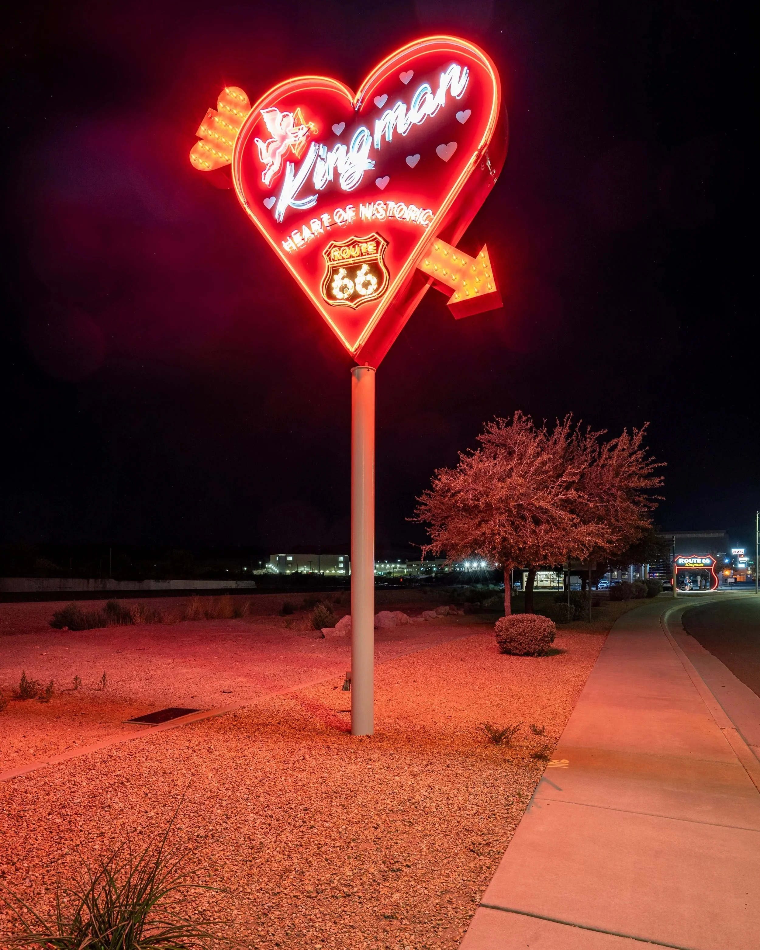 Neon Kingman Sign, AZ